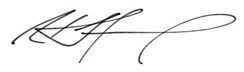 Rudy C. Howard Signature